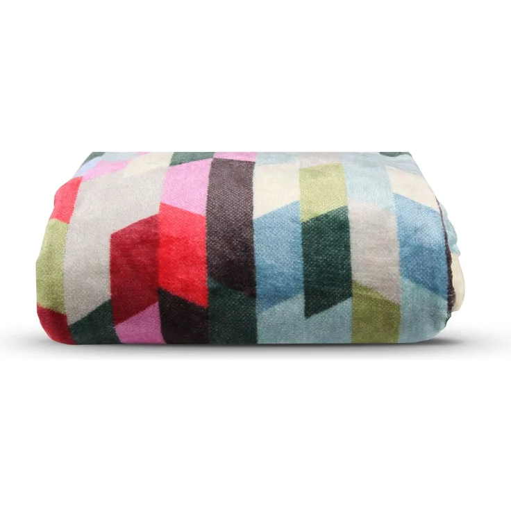 Bestlivings Wohndecke 150x200cm in 2 Designs, Kuscheldecke für Wohnzimmer, hochwertiges Cashmere-Feeling, antistatischer Sofaüberwurf pflegeleicht Trapez