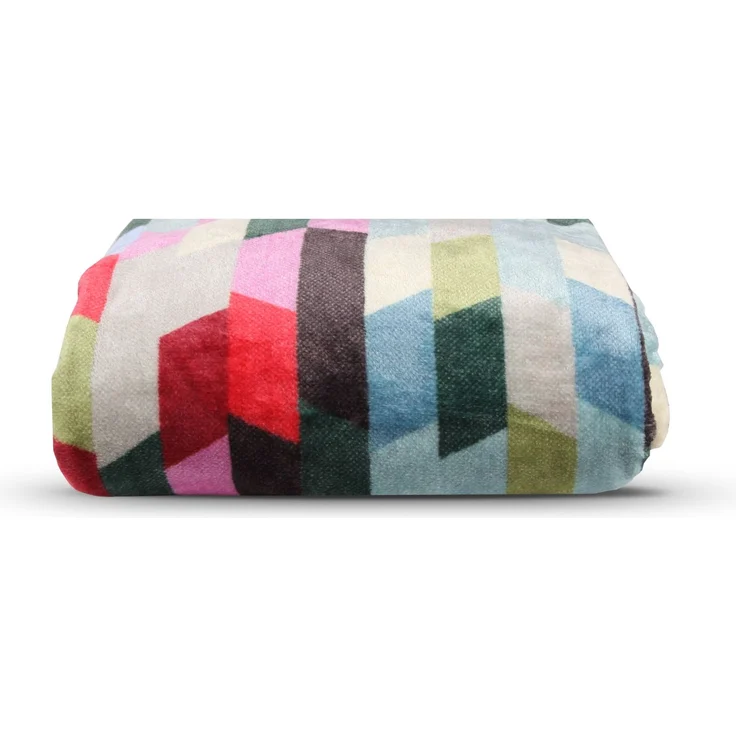 Bestlivings Wohndecke 150x200cm in 2 Designs, Kuscheldecke für Wohnzimmer, hochwertiges Cashmere-Feeling, antistatischer Sofaüberwurf pflegeleicht Trapez – Bild 1