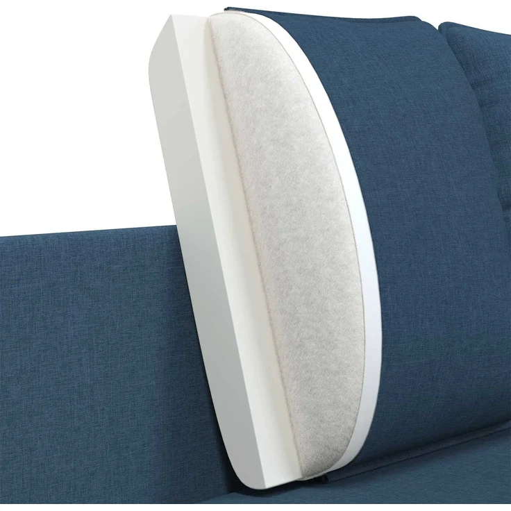 vidaXL 3-Sitzer-Sofa Blau 222 x 81 x 89 cm Stoff 42048637 – Bild 8