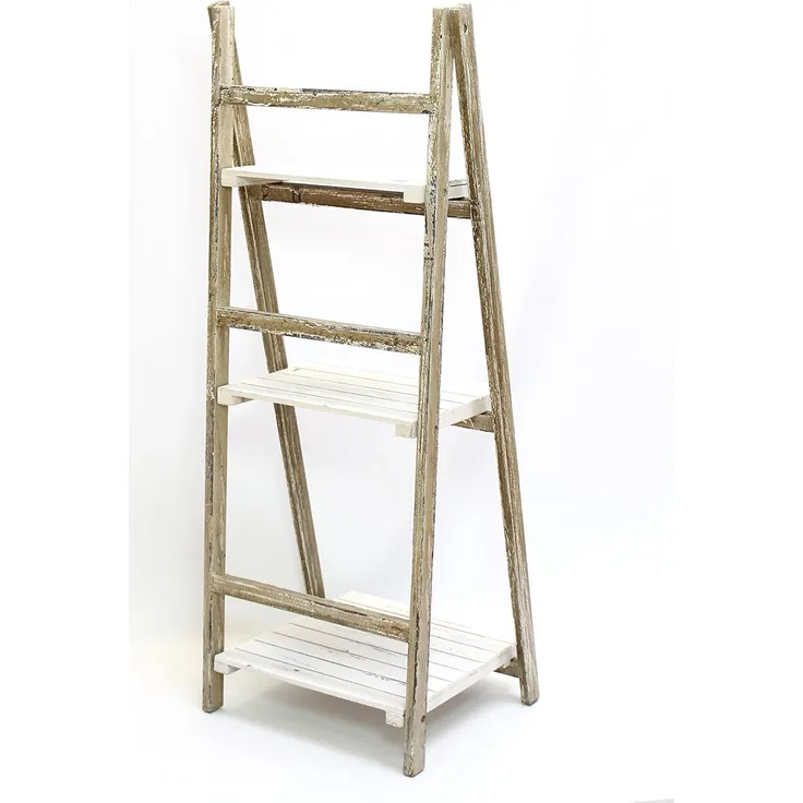 Klappregal "Shabby" Regal Standregal Leiter Wohnzimmerdeko Flurregal