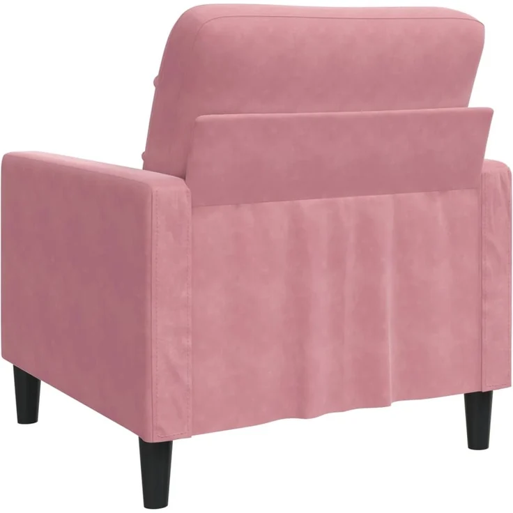 vidaXL Sessel Rosa 60 cm Samt 4007607 – Bild 5