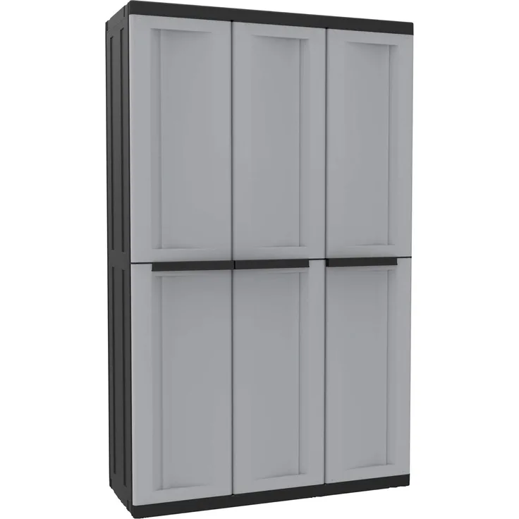 Kreher Mehrzweckschrank Dreitüriger Kunststoffschrank 'C-Twist' (groß)