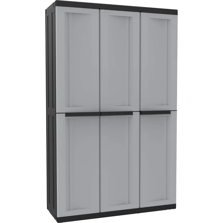 Kreher Mehrzweckschrank Dreitüriger Kunststoffschrank 'C-Twist' (groß) – Bild 1