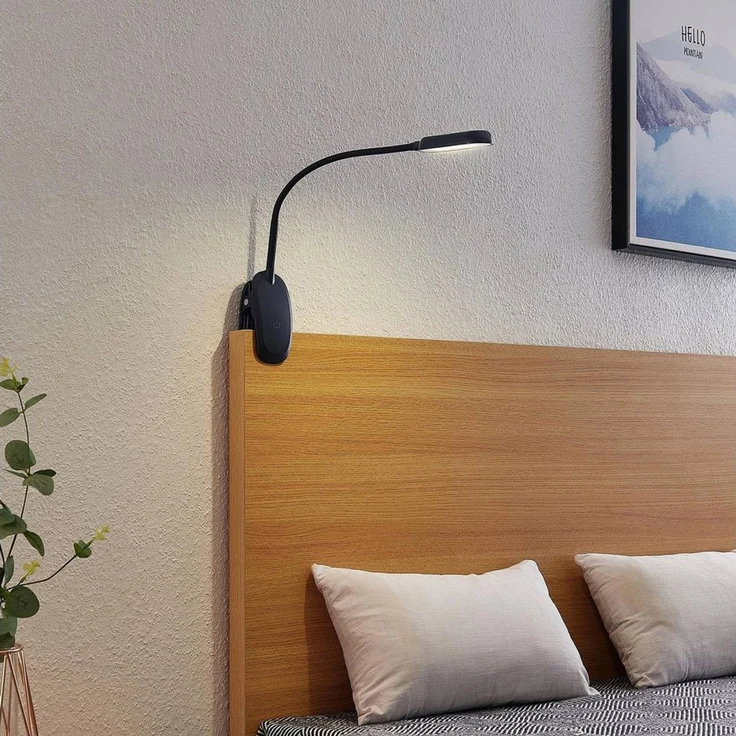 Prios Klemmleuchte Najari, Enthalten, 1 x 4 W LED, universalweiß – Bild 2
