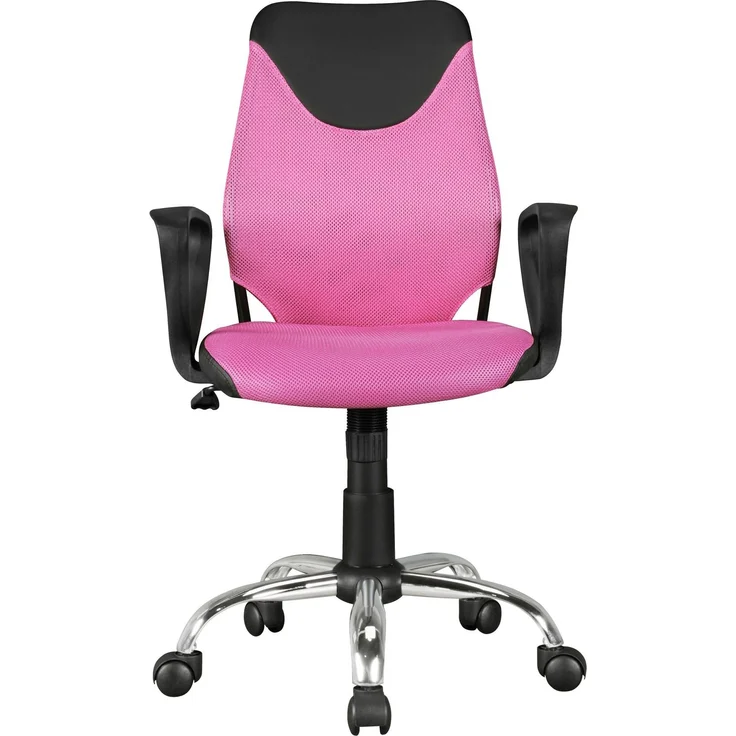 Amstyle Kinderstuhl Schreibtischstuhl TERNI Schwarz Pink mit Armlehnen 45x45x94 cm – Bild 3