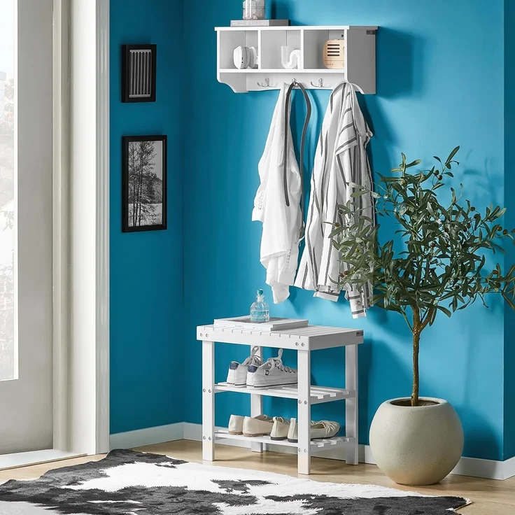 SoBuy Schuhregal FSR02-K, Sitzbank Schuhbank aus Bambus – Bild 4