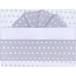 ANDY & HELEN Set 3-teilig 2/113F1 grau Maxi Kinderbett. Spannbettlaken + Bezug Muster Sterne - 230 g