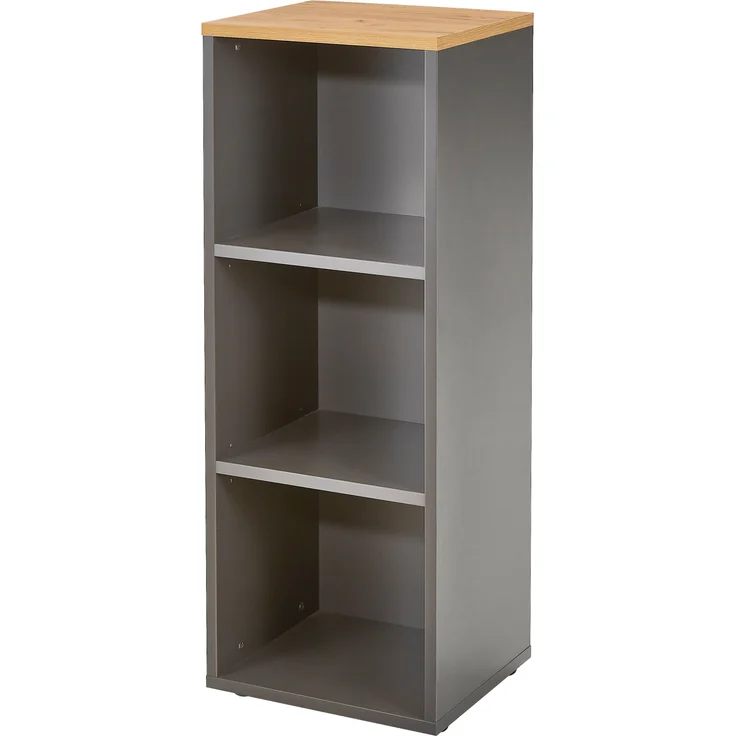 Germania Aktenregal 4230-549, in Graphit/Eiche, mit verstellbaren Einlegeböden, 45 x 120 x 40 cm (BxHxT) – Bild 2