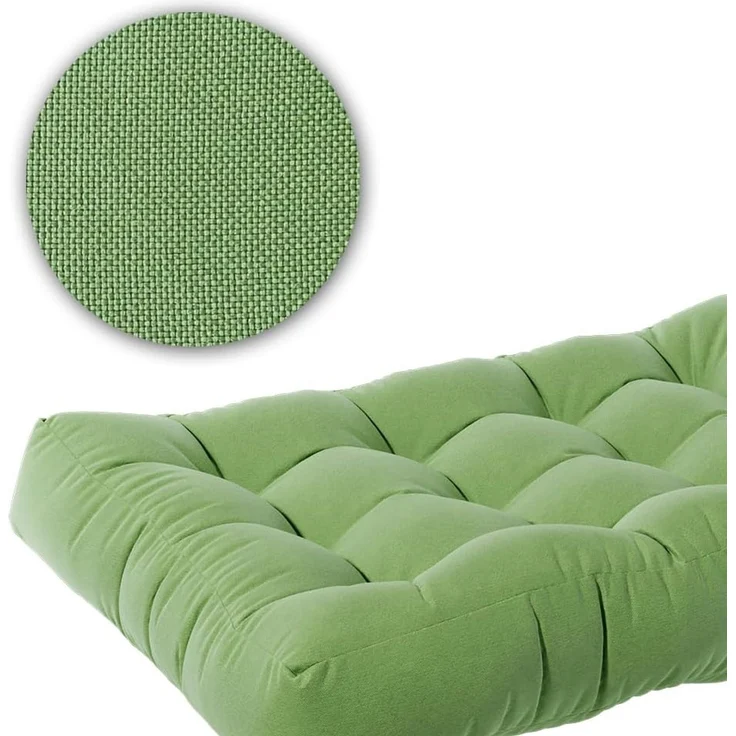Palettenkissen Set Flocken Grün 120 x 80 cm 3 Teile Vicco – Bild 6