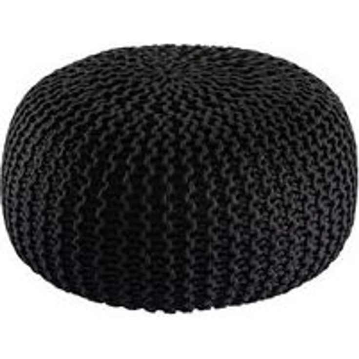 Amagohome Gartenlounge-Hocker PREMIUM Sitzhocker Pouf ø 45cm Strickpouf Indoor u. Outdoor - pflege – Bild 6