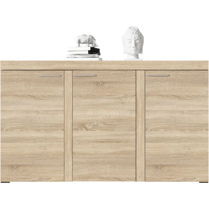 AX LIVING Sideboard Wohnzimmer Spacoro 3D – Modern in Eiche Sonoma – Bild 3