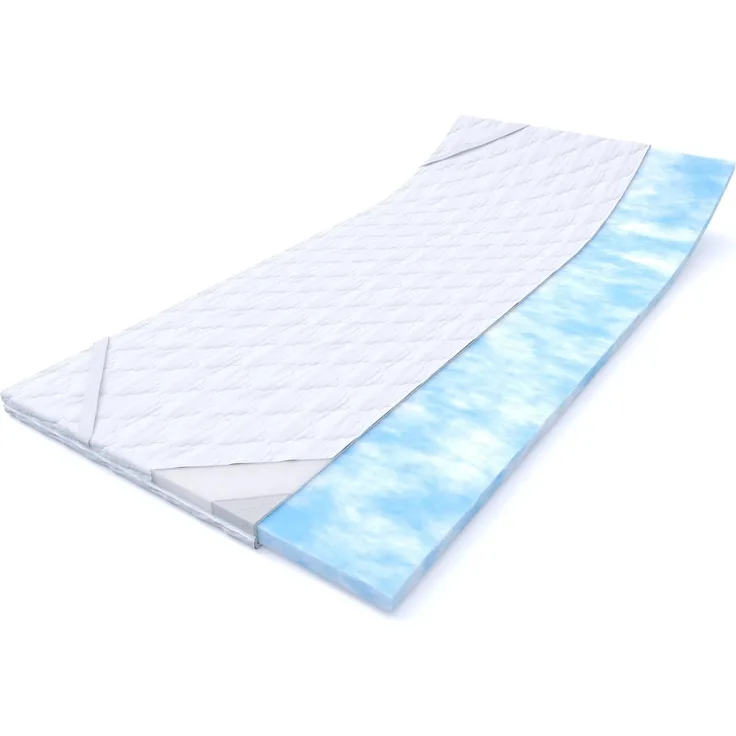 MSS® NightGel Gelschaum Matratzen Topper inkl. Microfaserbezug / 160x200 cm/Hyper-Soft-Foam