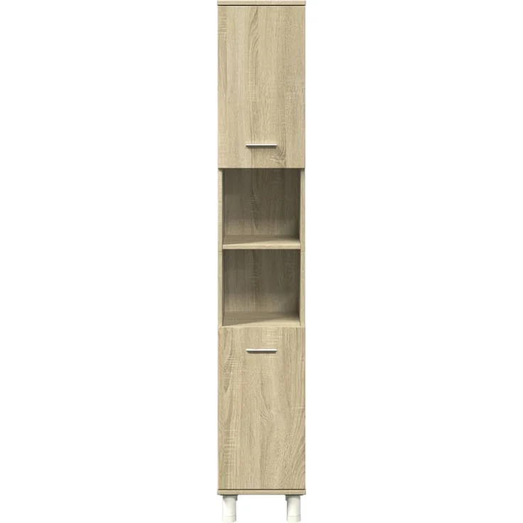 vidaXL 4-tlg. Badmöbel-Set Sonoma-Eiche Holzwerkstoff 3324970 – Bild 10