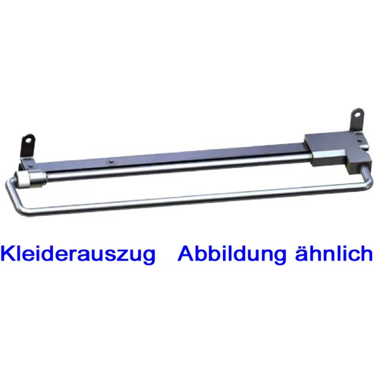 FORTE Clif Kleiderschrank, Holzwerkstoff, Grau/Braun, 67 x 201,5 x 41,6 cm – Bild 3