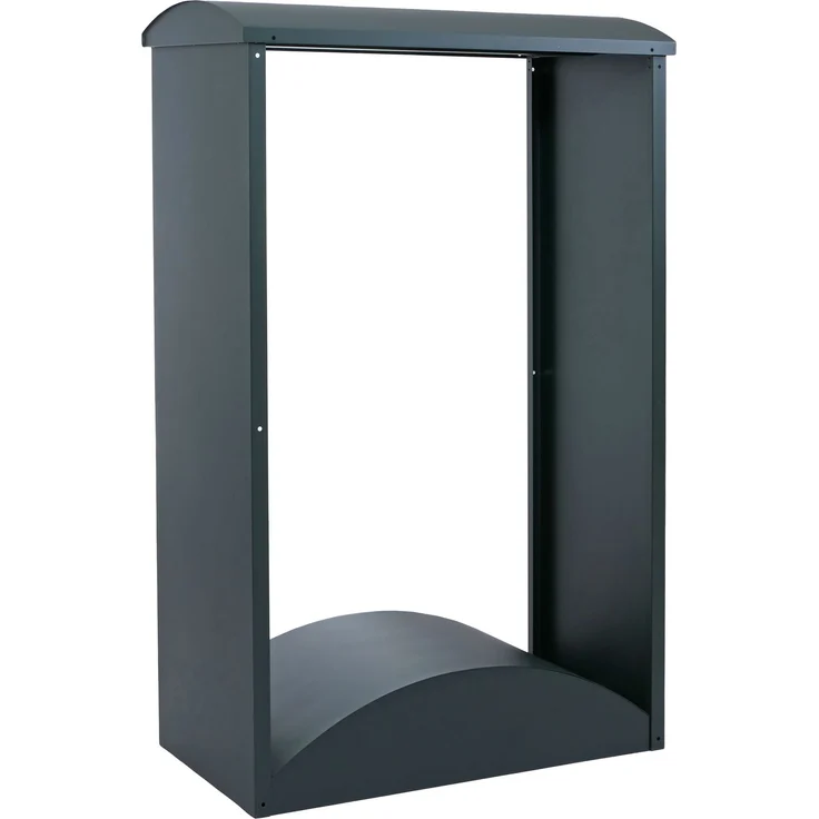 Brennholzlager HWC-P77, Kamin-/Feuerholzregal Holzlager Holzunterstand Outdoor Metall 160x98x50cm ~ grün – Bild 9