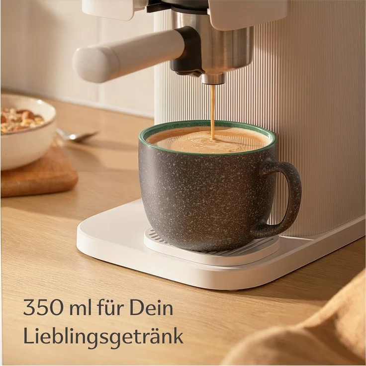 Cosumy Cappuccinotasse Kaffeetassen 4er Set aus Keramik - 350ml, 4-tlg, Keramik, Warm – Bild 3