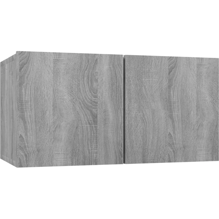 5-tlg. TV-Schrank, Lowboard TV Grau Sonoma Holzwerkstoff – Bild 5