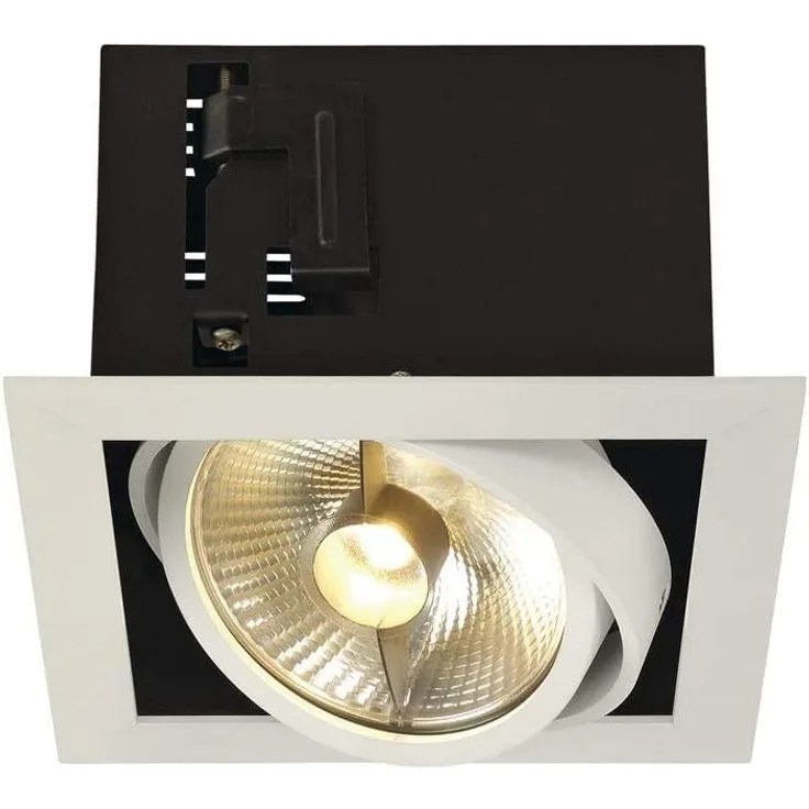 SLV No. 115541 KADUX 1 QPAR111 Downlight eckig mattweiss max. 75W