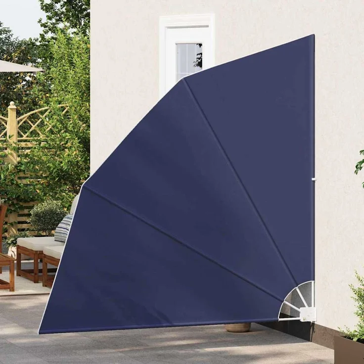 vidaXL Balkon Sichtschutz 210 x 210 cm Polyester Marineblau 42000933 – Bild 3