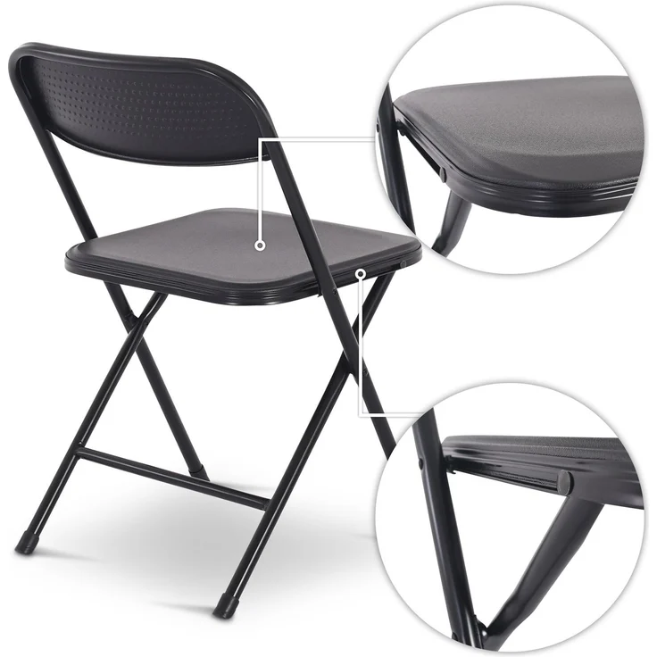 Raburg Klappstuhl Gästestuhl, klappbar, für Indoor und Outdoor, Jonas (4er-Set), stabiler Metallrahmen, Belastbarkeit 110 kg pro Stuhl – Bild 5
