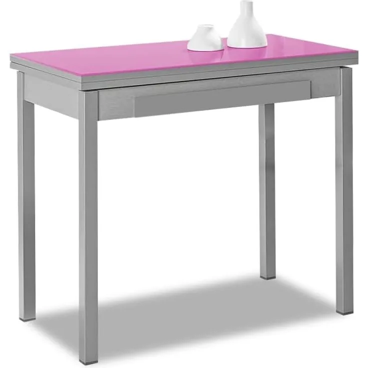 ASTIMESA Buchart: Küchentisch, Metall, Fuchsia, 80x40 cm
