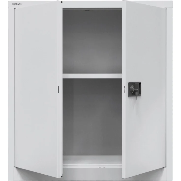 Bisley 'Universal' Flügeltürenschrank, Silber, 100 x 40 x 91,4 cm, 1 Fachboden – Bild 4