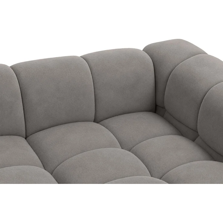 Kaiser Möbel Ecksofa L-Form im Veloursstoff Bluvel, AVERRO XL, Hochwertiger Veloursbezug,Modernes Design mit weichen Rundungen – Bild 4