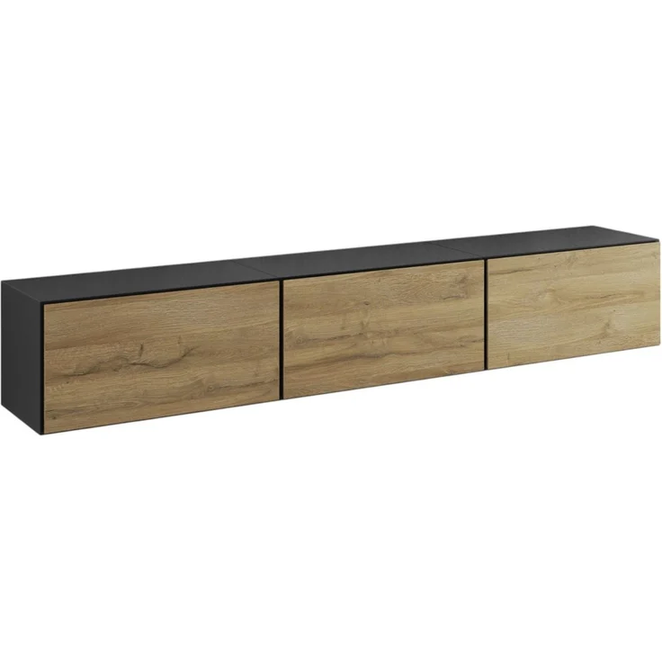 moebel-dich-auf Lowboard VARIANTO 4 (3 tlg, 228 cm breit, 3 St, TV-Schrank bestehend aus 3 Schränken mit Klappe), stehend und hängend – Bild 2