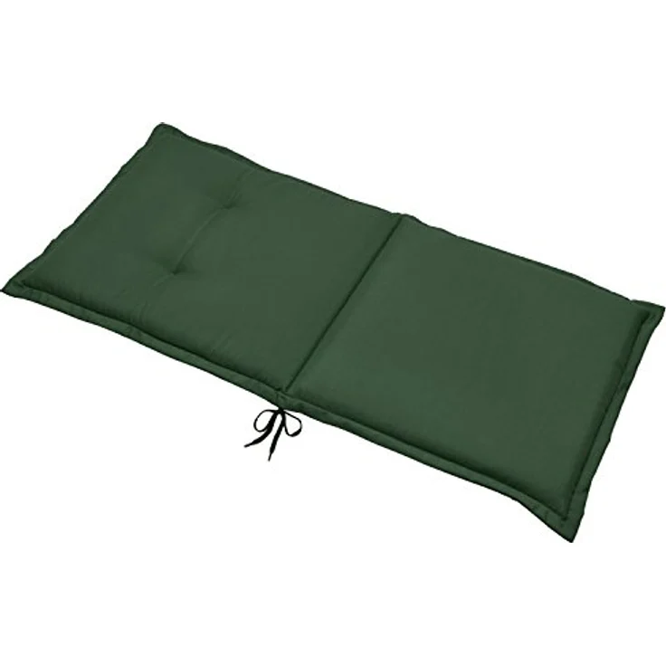 Beautissu 4er Set Niederlehner Auflage Loft NL 100 x 50 x 6 cm dunkelgrün – Bild 9