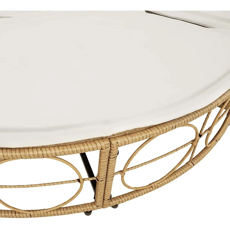 vidaXL Outdoor-Loungebett ohne Dach Poly Rattan 4108237 – Bild 9