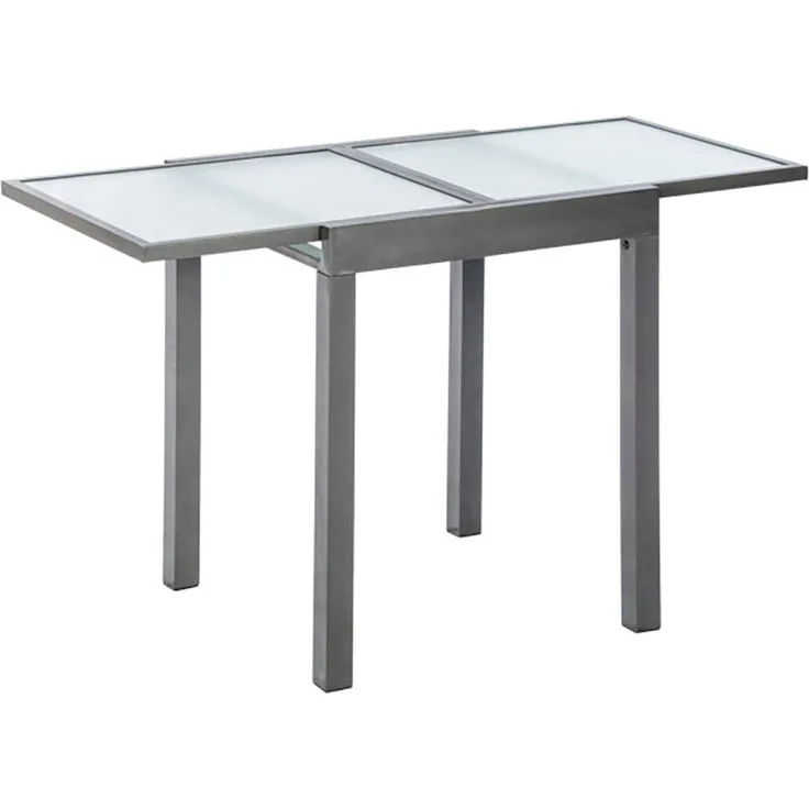 Balkonausziehtisch, 65 (130) x 65 cm, graphit/matt