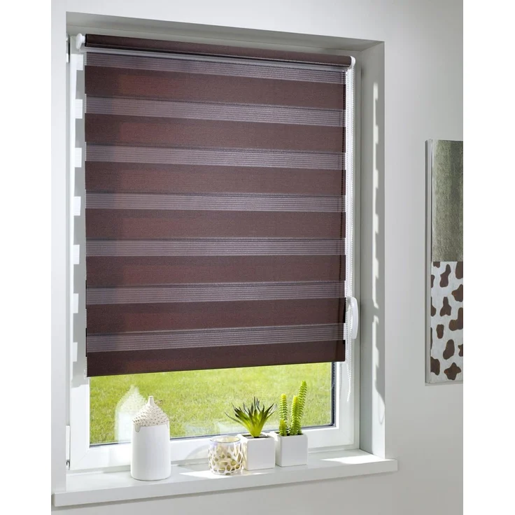 Doppelrollo Duo-Doppelrollo KLEMMFIX, DécoProfi, Lichtschutz, mit Bohren/ohne Bohren, Fenster- oder Wandmontage – Bild 3