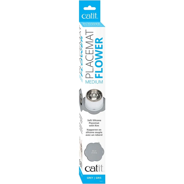 Catit Silikonmatte Blume grau – Bild 2