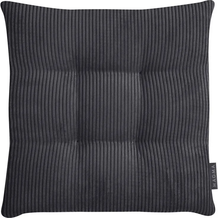 Magma Heimtex Stuhlkissen Sitzkissen INGA, Anthrazit, B 35 cm, L 35 cm