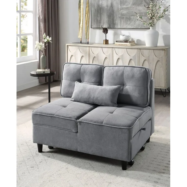 ATLANTIC home collection Schlafsofa Freddy, wandelbar zum Loungesessel, Relaxliege und Gästebett, inkl. Kissen