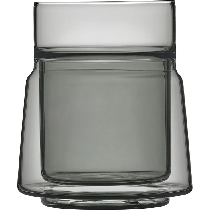 Jacob Jensen Scandinavian Lifestyle Medium Doppelwandiges Glas 210 ml Smoked