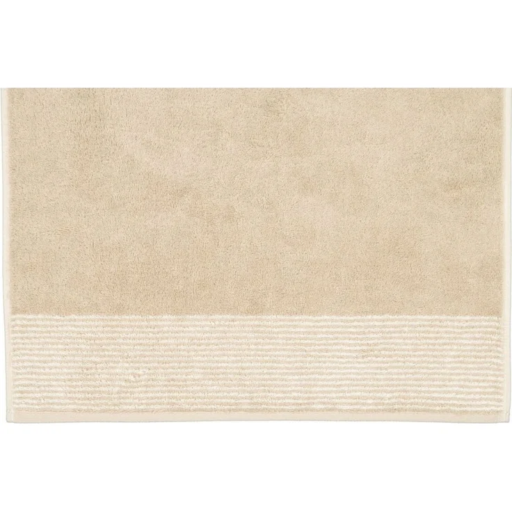 Cawö Handtücher Cawö Gästetuch Luxury Home Two-Tone 590, 33 Sand, Baumwolle (1-St) – Bild 2