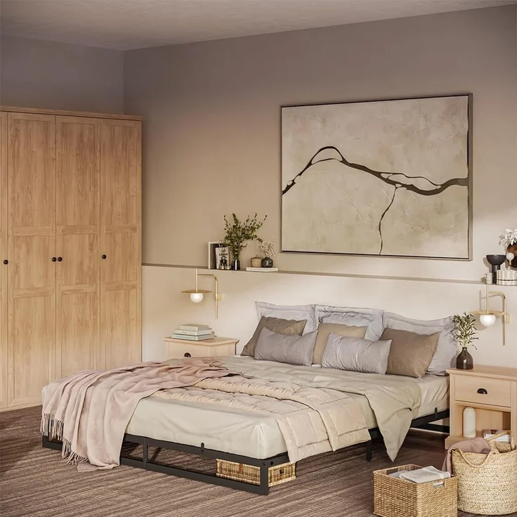 Bettgestell Lenora Schwarz 180x200 mit Matratze Vitalispa – Bild 5