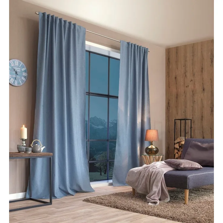 Home Basics Vorhang ESKIMO (1 St), Multifunktionsband, blickdicht, Thermostoff Uni ESKIMO