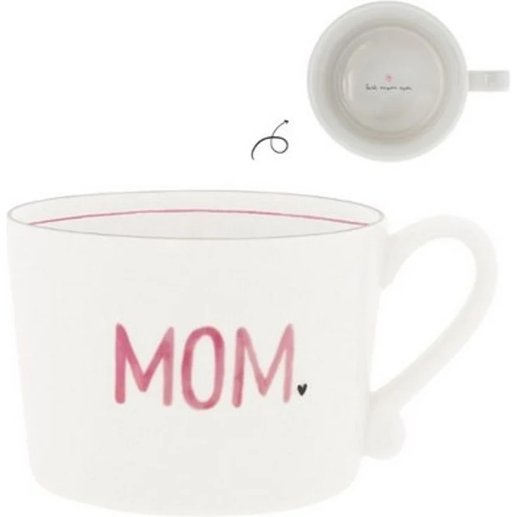 Bastion Collections Geschirr-Set Tasse - ROSE MOM - weiß – Bild 3