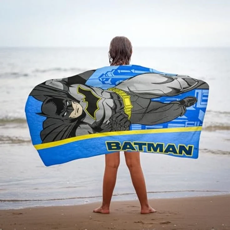 Strandtuch Kinder Jungen Batman Badetuch 70x140 cm Urlaub Must Haves – Bild 6