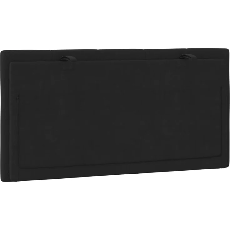 vidaXL Kopfteil-Kissen Schwarz 100 cm Samt 374657 – Bild 4