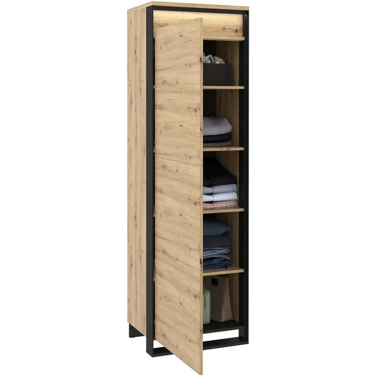 Compleo Kleiderschrank LIMA mit Drehtür, push to open, Schränke mit Tür – Bild 2