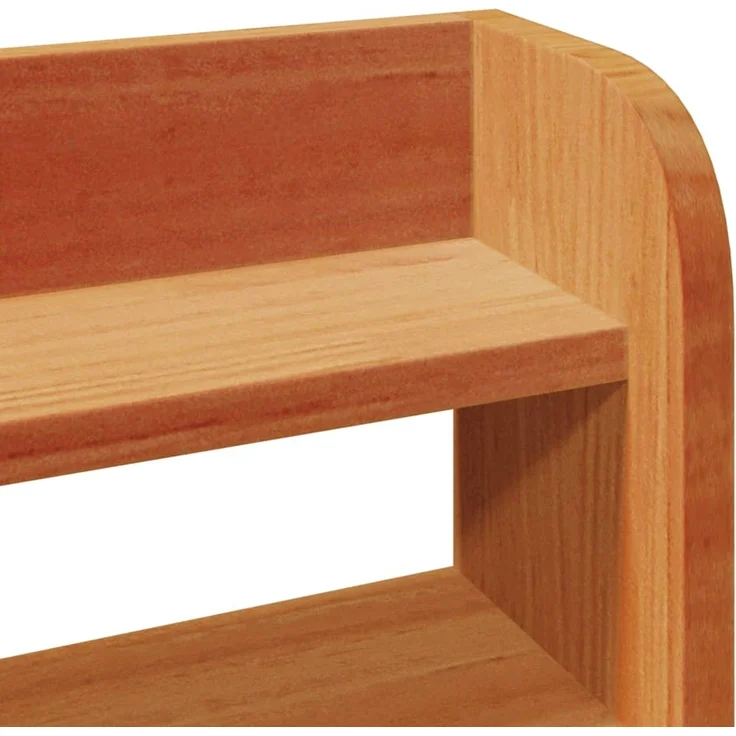 vidaXL Kopfteil mit Ablagen Wachsbraun 150 cm Massivholz Kiefer Braun (Art-Nr 850949) – Bild 7