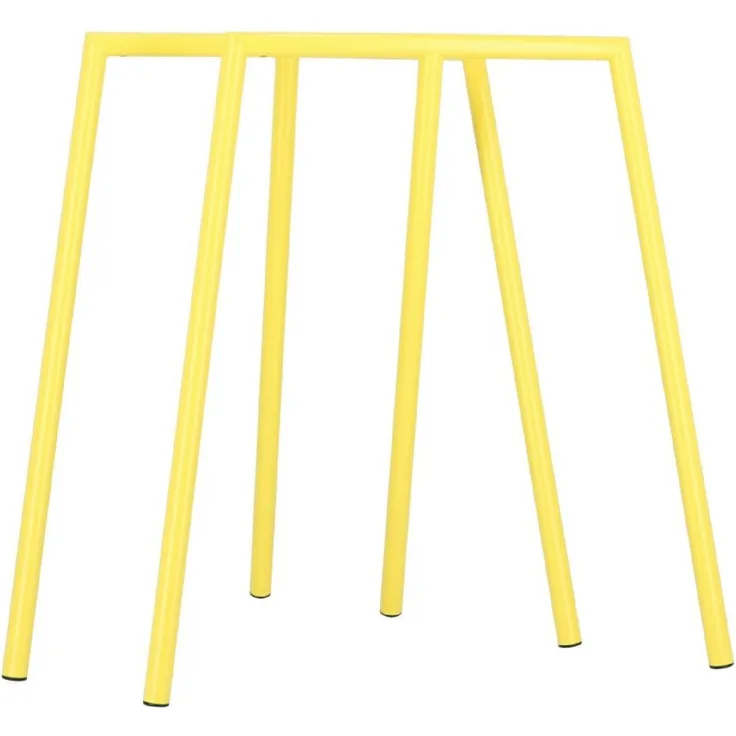 Tischgestell Benito 2er Set, pulverbeschichtetes Metall, modern, gelb, flexibel einsetzbar