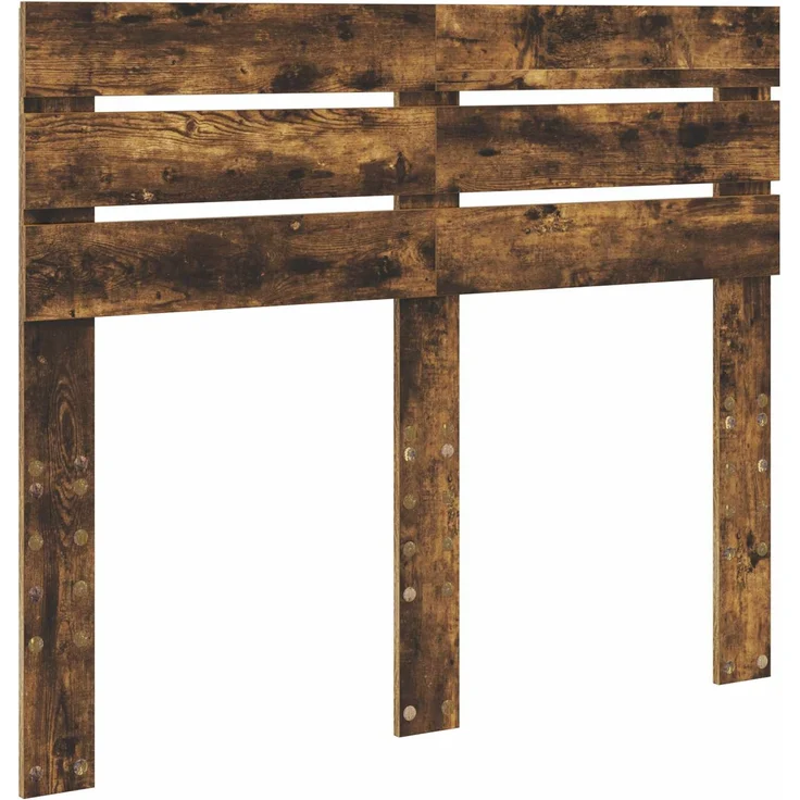 vidaXL Bettrahmen Geräucherte Eiche 120x200 cm Ingenieurs Holz 3411517 – Bild 6