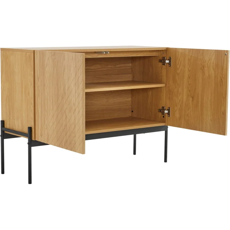 Sideboard (100/40/75 cm) Mehrzweckschrank mit Türen, Küchenschrank, Aufbewahrungsschrank – Bild 9