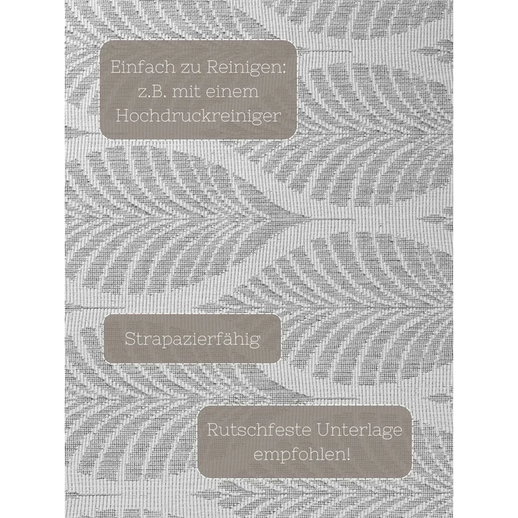 HANSE Home Outdoorteppich Liora Wendeteppich, rund, Höhe: 5 mm, In und Outdoor, Flachgewebe, wetterfest, pflegeleicht, robust – Bild 4