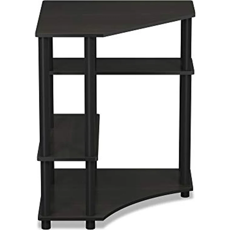 Furinno Turn-N-Tube Platzsparender Eckschreibtisch mit Regalen, Espresso / Schwarz, 57. 2 (Breite) x 72. 4 (Höhe) x 56 (Tiefe) cm – Bild 5