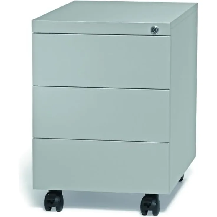 Soennecken Rollcontainer 3xSchub 39x55x59cm silber
